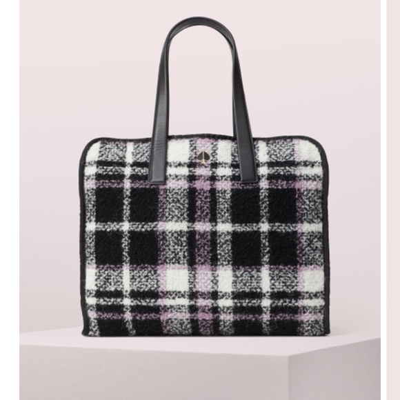 kate spade Handbags - NWT Kate Spade Plaid Morley Tote